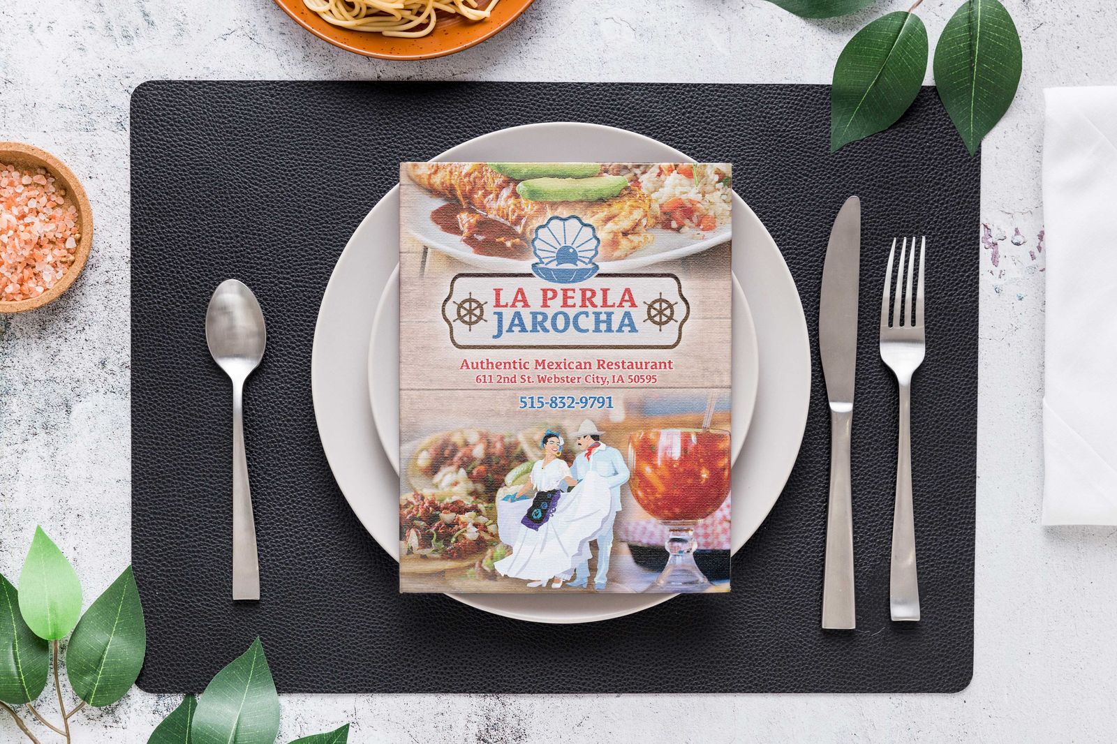 Restaurant menu design layout