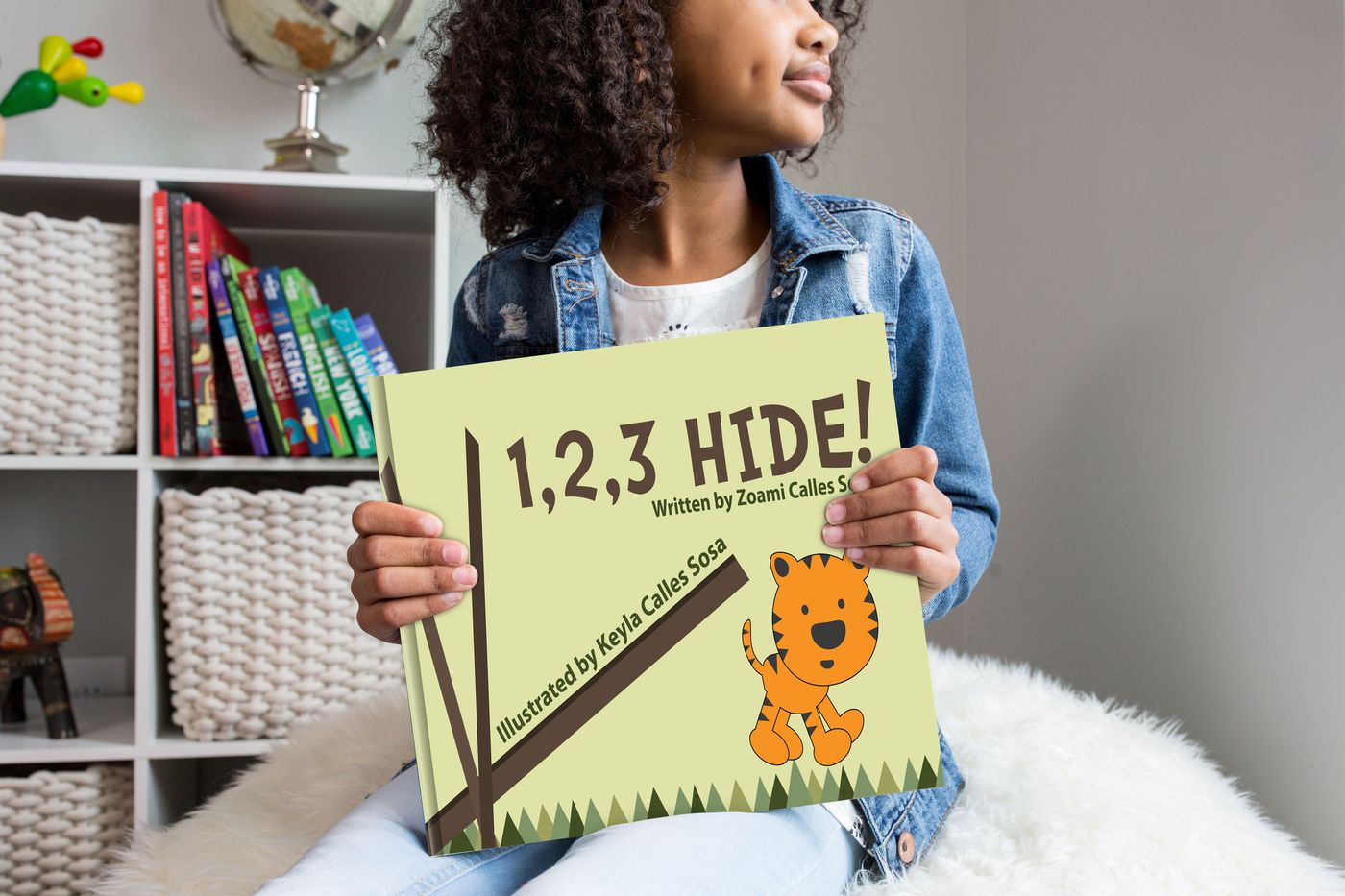 In a Sunny Hot Day children's book cover with polar bear illustration