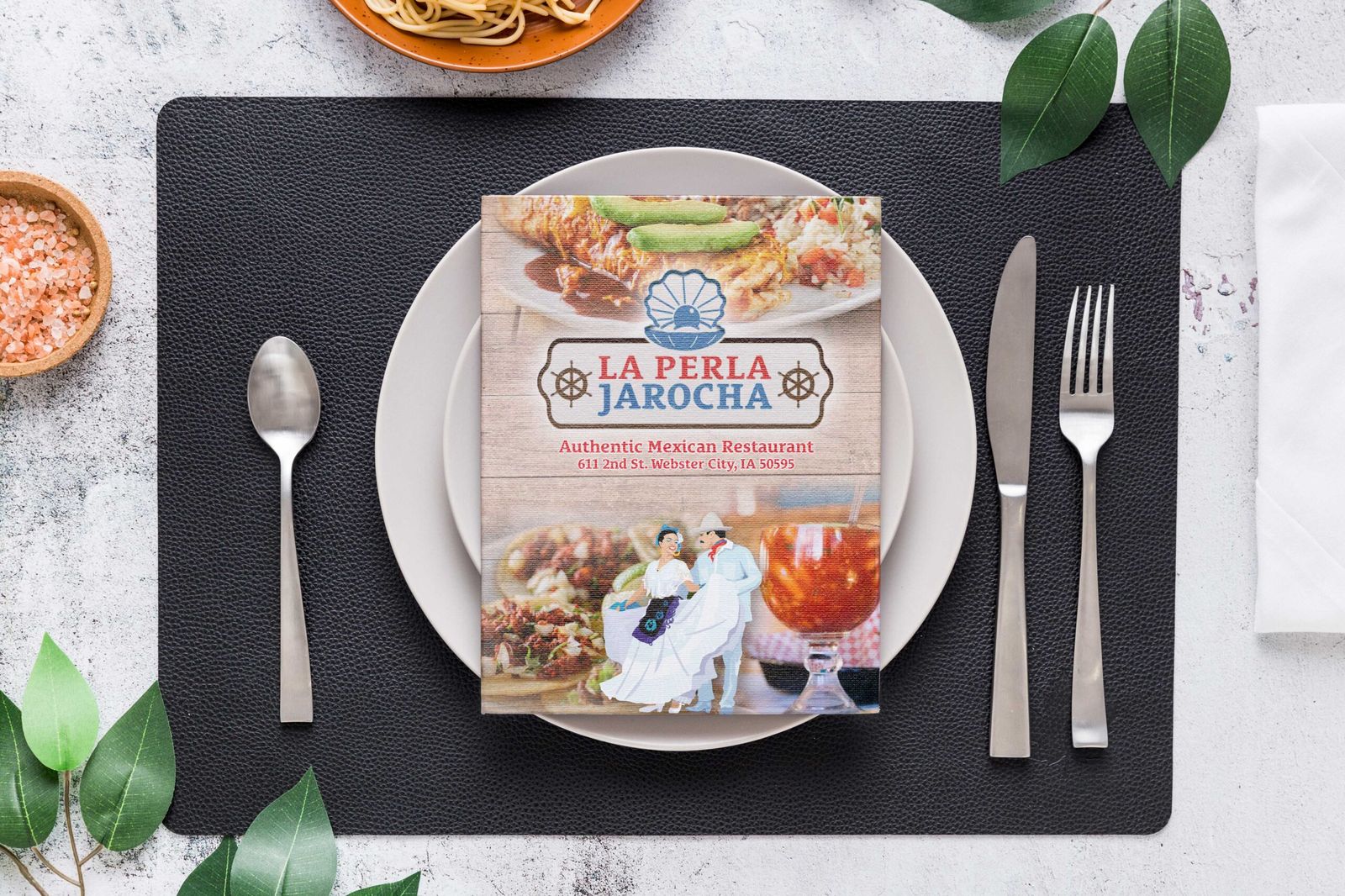 Alternate restaurant menu layout design