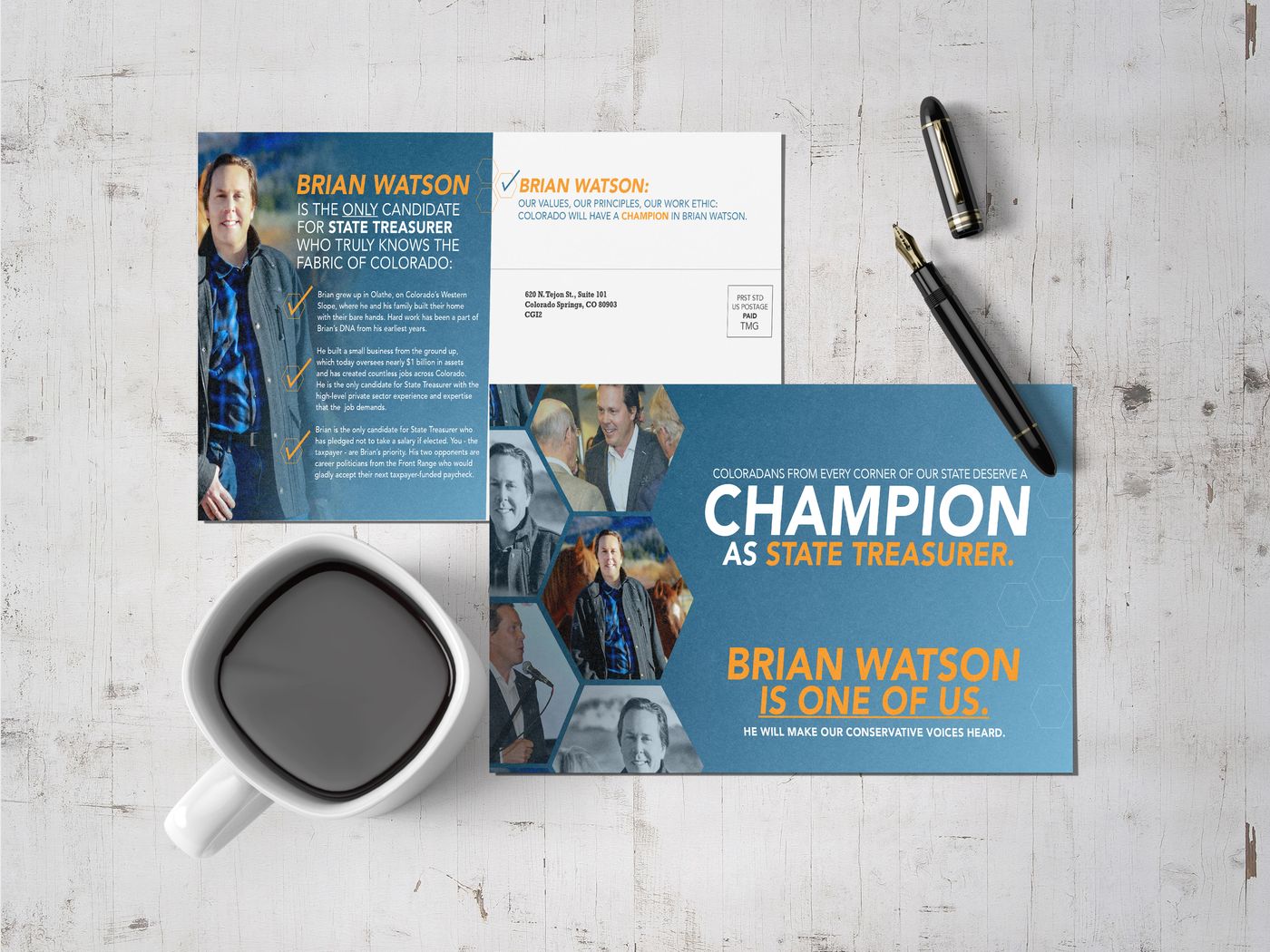 Brian Watson campaign mailer for state treasurer