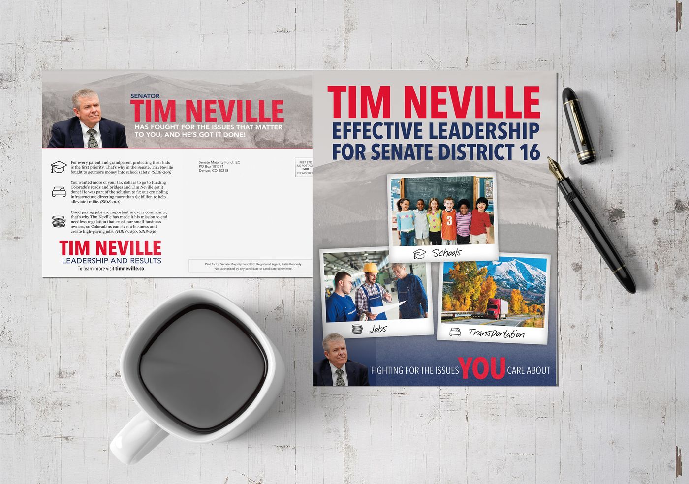 Tim Neville effective leadership senate district 16 mailer