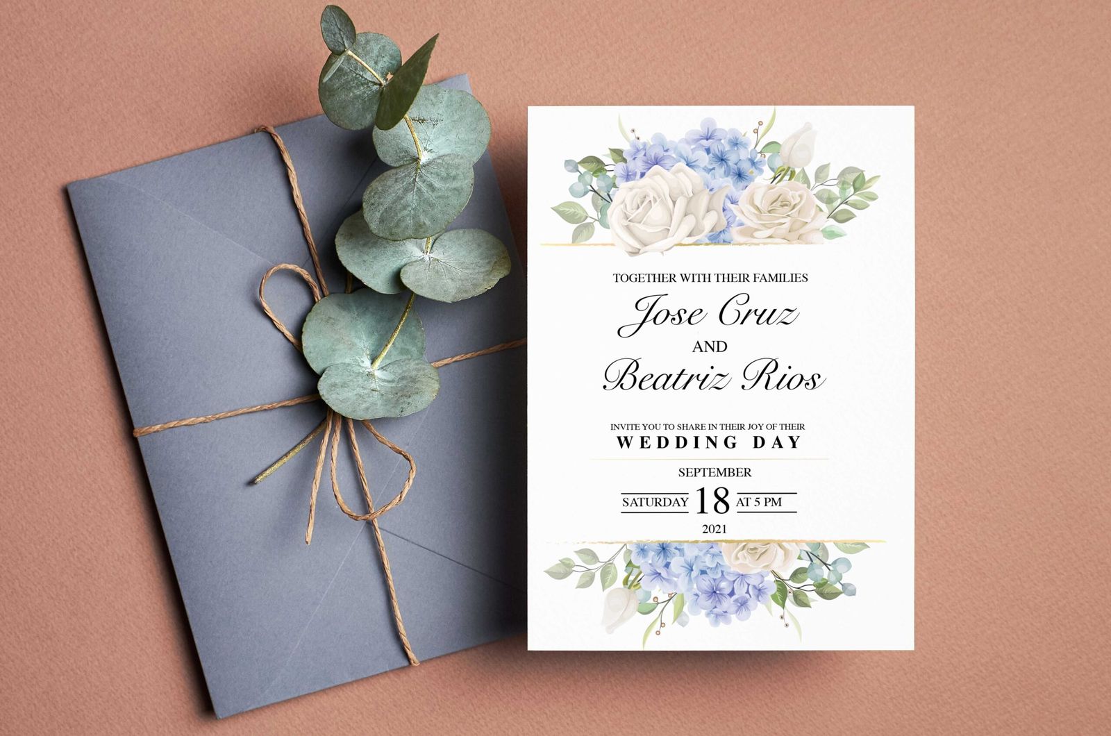 Wedding invitation suite design